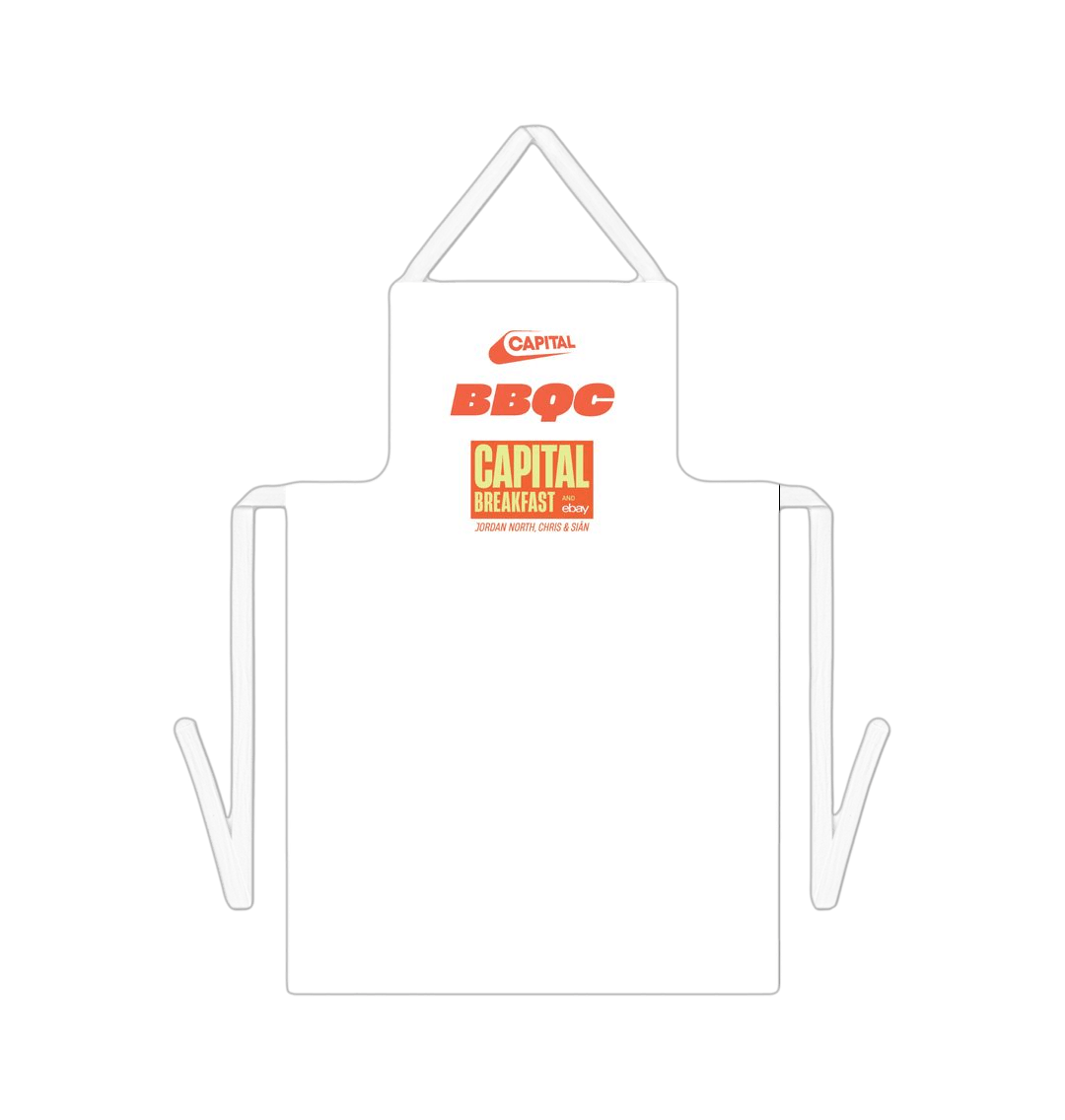 White BBQC Capital Breakfast Apron