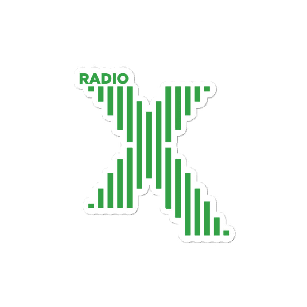 Radio X (Green Logo) Bubble-free stickers