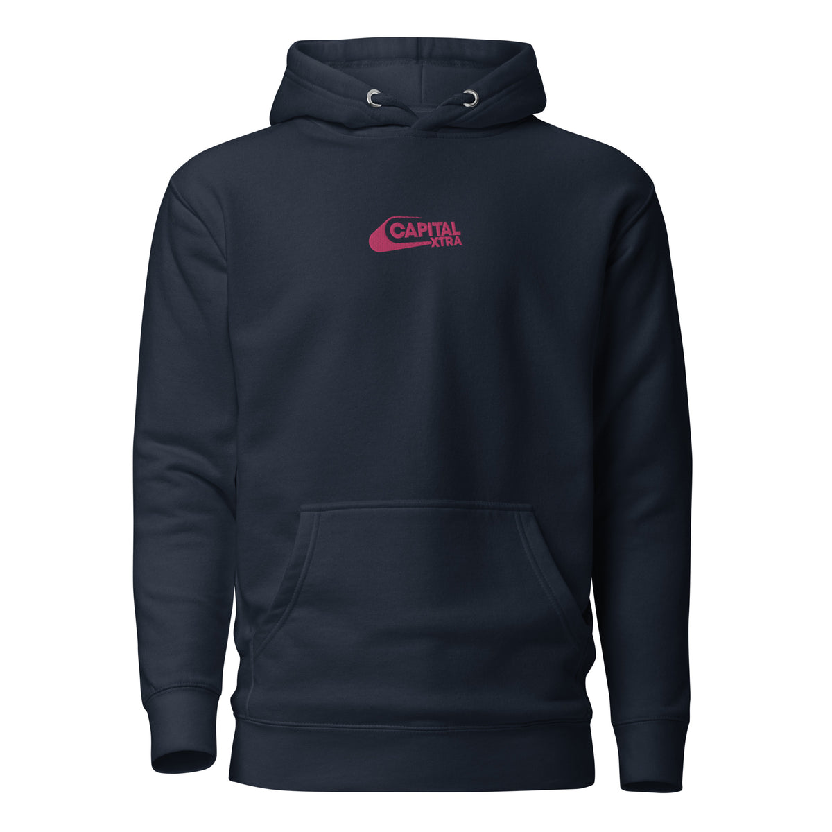 Capital XTRA (Pink Logo) Embroidered Unisex Hoodie