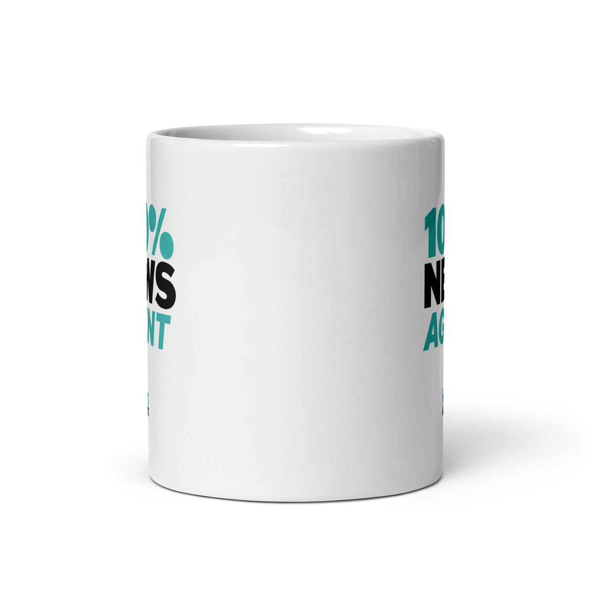 100% News Agent White Glossy Mug