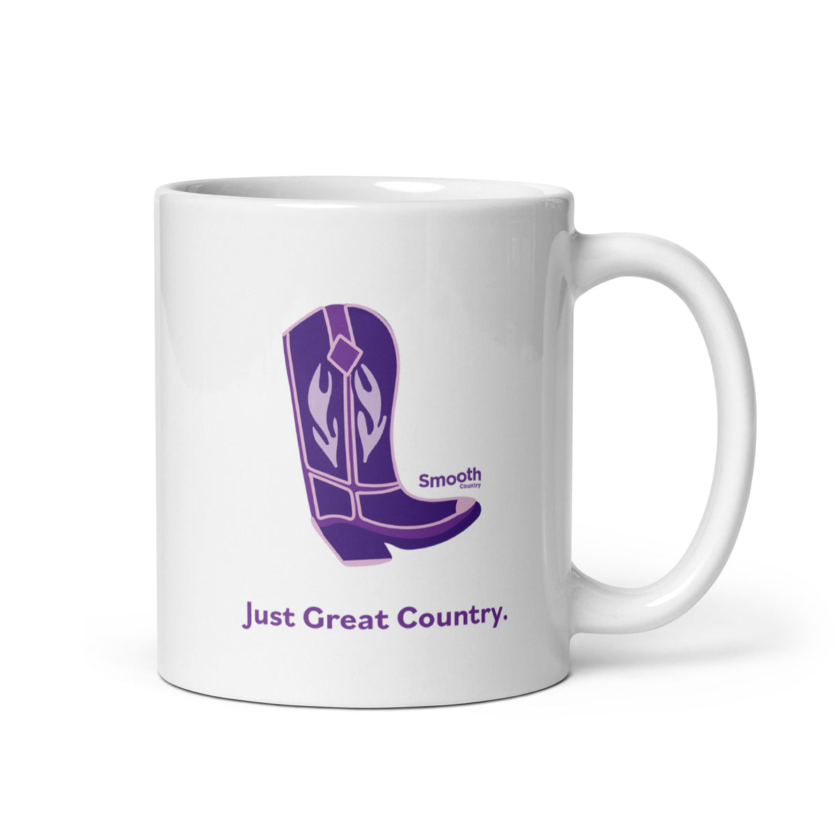 Smooth Country White Glossy Mug